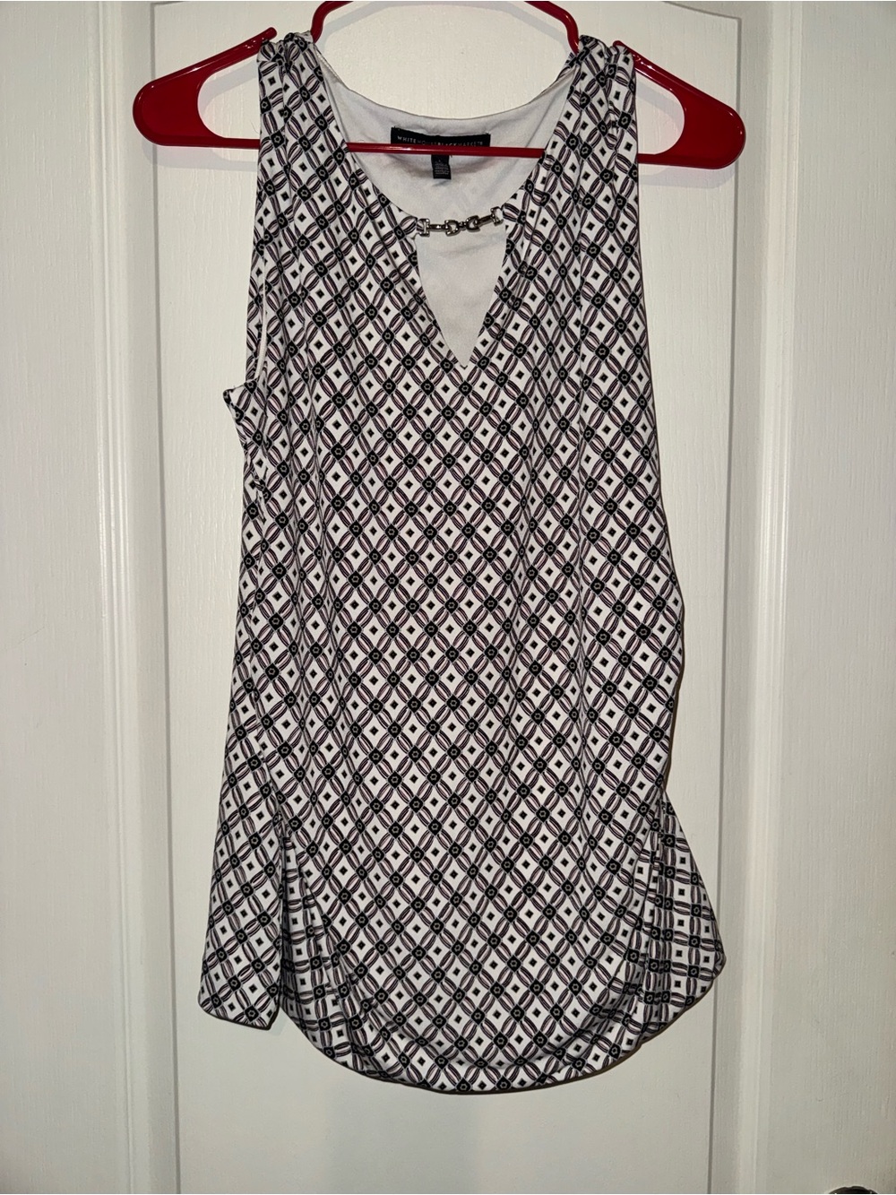 WHBM Geometric Blouse